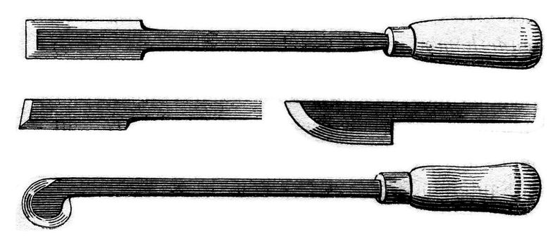 Clasps, vintage engraved illustration. Magasin Pittoresque 1853.

