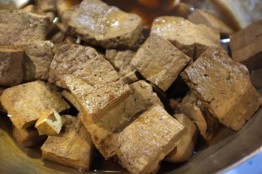 Stewed Tofu in Dark Soy Sauce , Thai cuisine