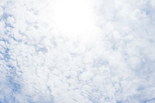 The sky in sunny summer weather, a cloudy background