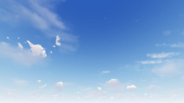 Cloudy blue sky abstract background, blue sky background with tiny clouds, 3d rendering

