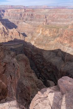 West rim of Grand Canyon in Arizona USA