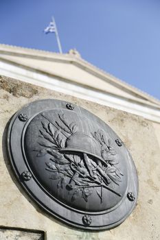 The Hellenic Parliament building in Athens, Greece