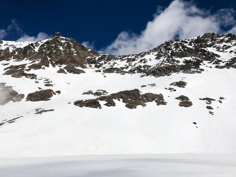 The Alpe d Huez ski domain in the French Alps