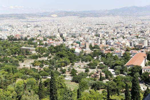 The Temple of Hephaestus at the Ancient Agora of Athens, Greece