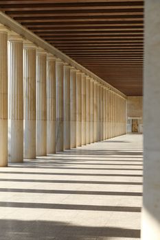 The Temple of Hephaestus at the Ancient Agora of Athens, Greece