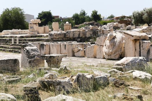 At the archaeological site of Elefsina, Greece