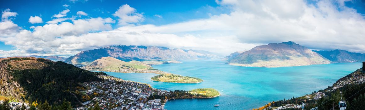 View of Queenstown and The Remarkables, Queenstown New Zealand