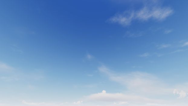 Cloudy blue sky abstract background, blue sky background with tiny clouds, 3d rendering

