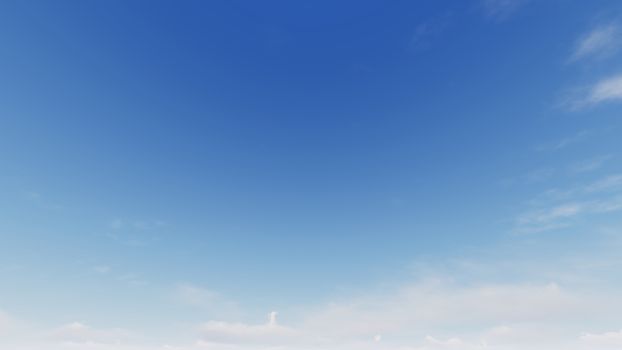 Cloudy blue sky abstract background, blue sky background with tiny clouds, 3d rendering

