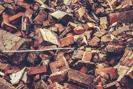 Abstract Background Texture Of Building Demolition Rubble