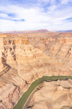 West rim of Grand Canyon in Arizona USA