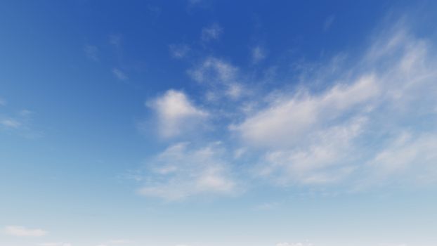 Cloudy blue sky abstract background, blue sky background with tiny clouds, 3d rendering

