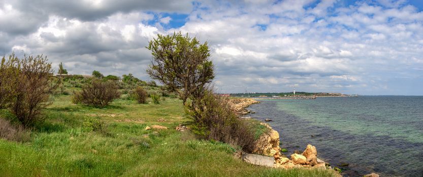 Shore of the Black Sea near the village of Grigoryevka in Odessa region of Odessa, Ukraine