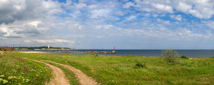 Shore of the Black Sea near the village of Grigoryevka in Odessa region of Odessa, Ukraine