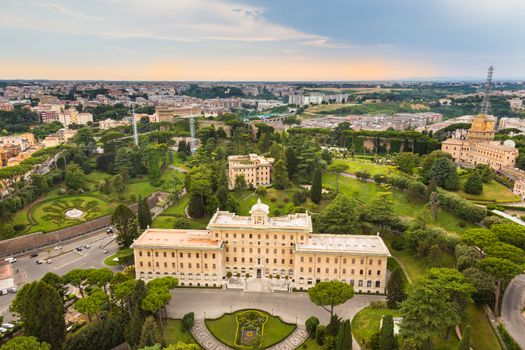 Vatican Gardens - famous ornamental park area in Rome, Italy