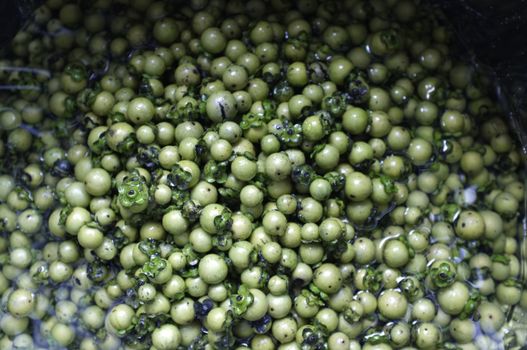 Fresh Diospyros mollis fruits Background , Thai herb and Natural dyes for fabric