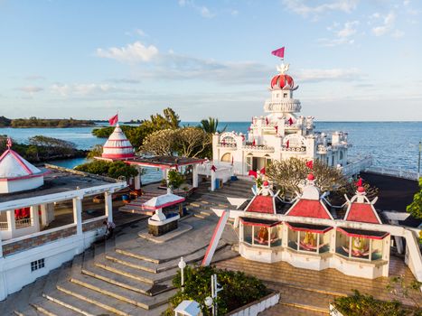 Sagar Shiv Mandir Hindu Temple on Mauritius Island.