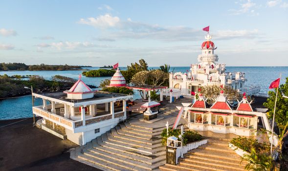 Sagar Shiv Mandir Hindu Temple on Mauritius Island.