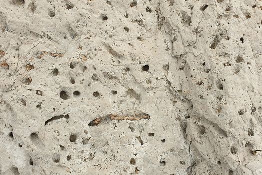 Texture of colorful Mediterranean stone on the shore