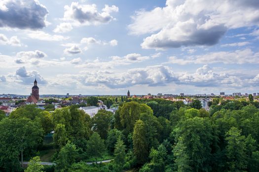 Old town Berlin Spandau panoramic view, Germany.