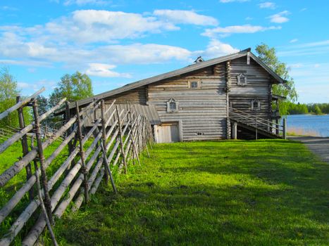 
The house of a wealthy peasant of the eighteenth century made of logs.