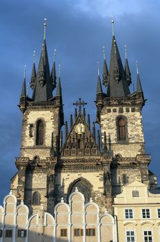 Church of Mother of God in front of Týn, Prague, Czech Republic.