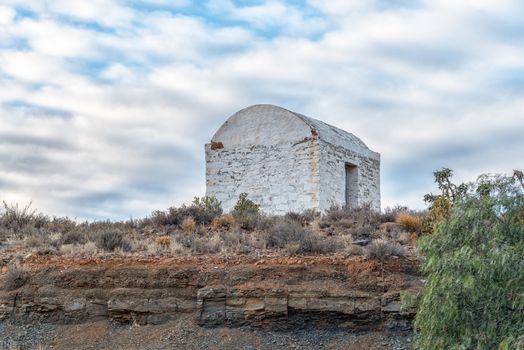 VICTORIA WEST, SOUTH AFRICA, AUGUST 7, 2018: An historic gunpowder magazine in Victoria West in the Northern Cape Province