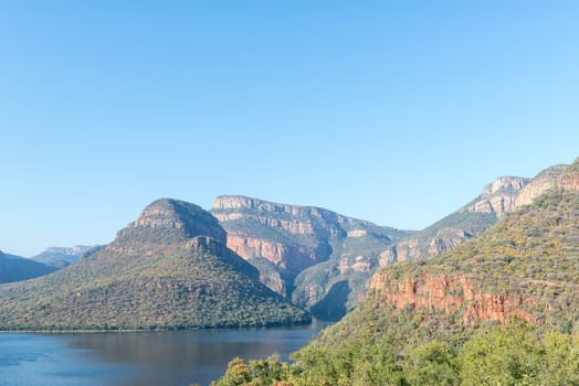 A view of the Blyderivierspoort Dam and the Blyde River Canyon