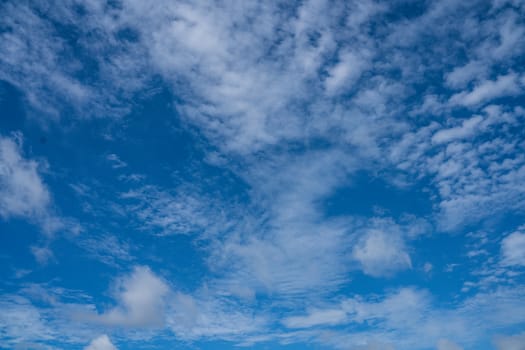 The Blue sky with cloud. Beautiful natural of sky abstract or background.
