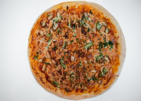 pizza isolate on white background.
