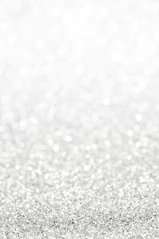 Glittery shiny lights silver abstract Christmas background