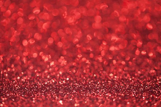 Abstract red glitter light bokeh holiday party background