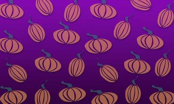 background in colors and patterns of halloween pumpkins and day of the dead in mexico