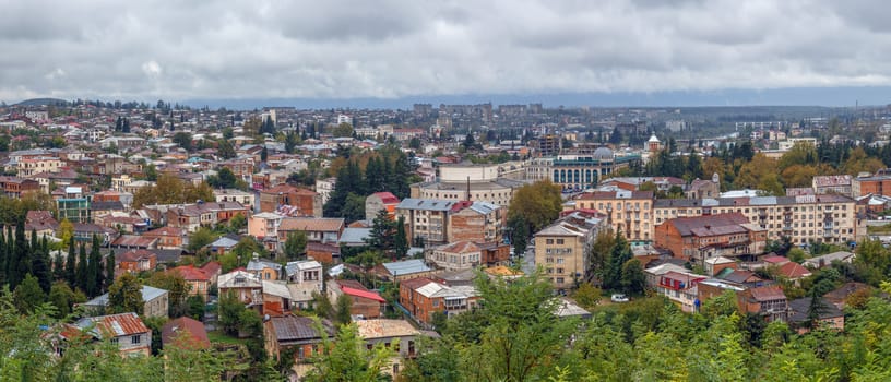 Panoramic view of Kutaisi city from Bagrati Cathedral, Georgia