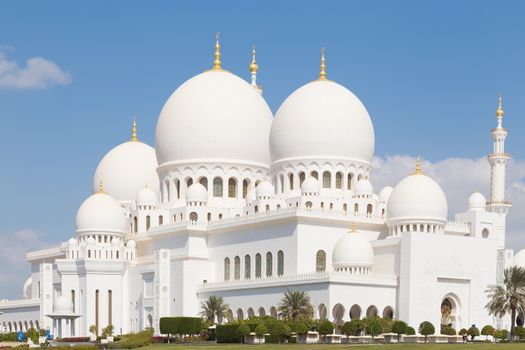 Sheikh Zayed Grand Mosque in Abu Dhabi, the capital city of United Arab Emirates.