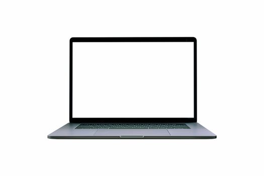 Computer laptop isolated on white background.