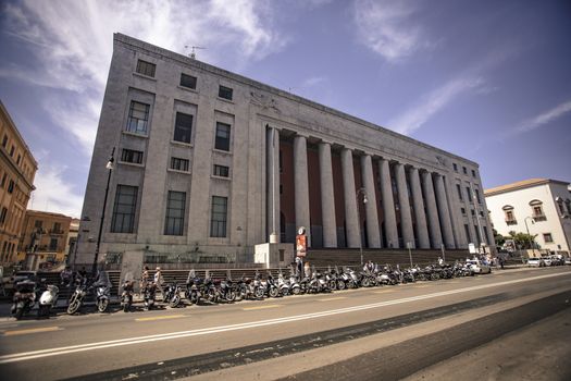 View of the building of the main Postal Office of Palermo