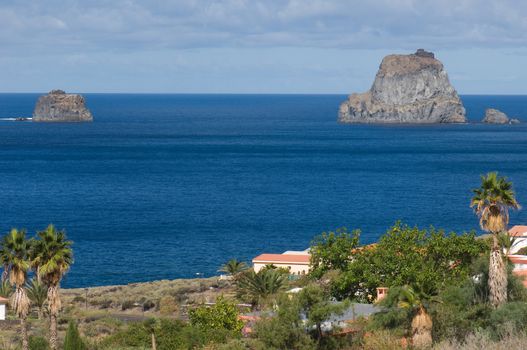 Salmor Rocks and northeast coast of El Hierro. El Hierro. Canary Islands. Spain.