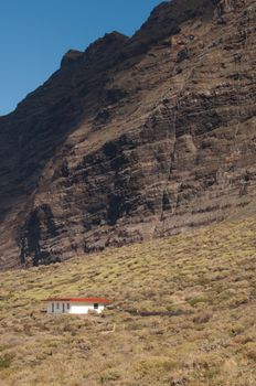 Tibataje cliff. Special Natural Reserve of Tibataje. El Hierro. Canary Islands. Spain.