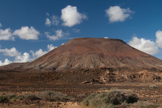 Red Mountain. La Oliva. Fuerteventura. Canary Islands. Spain.