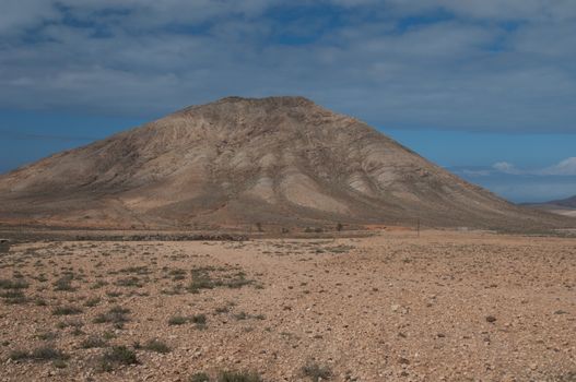 Tindaya Mountain. Tindaya Mountain Natural Monument. La Oliva. Fuerteventura. Canary Islands. Spain.