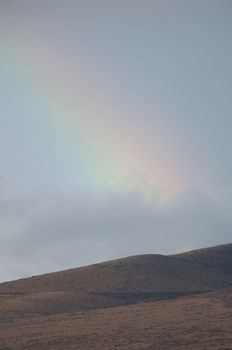 Rainbow. La Oliva. Fuerteventura. Canary Islands. Spain.