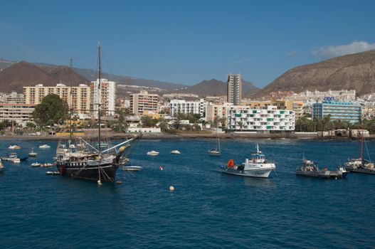 City of Los Cristianos. Arona. Tenerife. Canary Islands. Spain.