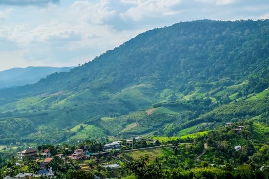 View of Mountains at Khao Kho District Phetchabun Province, northern Thailand.