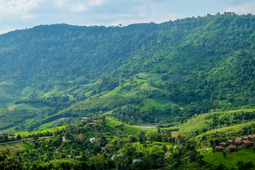 View of Mountains at Khao Kho District Phetchabun Province, northern Thailand.