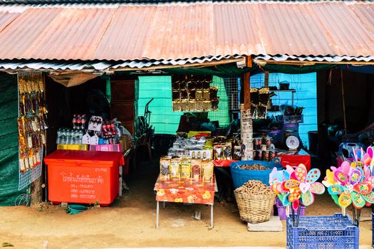 local retail market  Khao Kho District ,Phetchabun Province Thailand,  September 20, 2019 : Image of local retail market in Khao Kho District ,Phetchabun Province Thailand