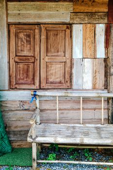 Image of Vintage wooden home window