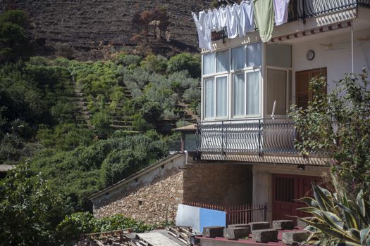 Houses of a small Sicilian village in the hinterland