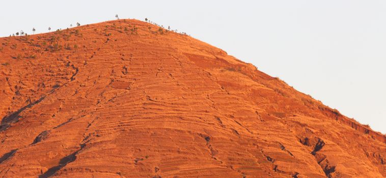 Landscape in the middle of Madagascar, Africa