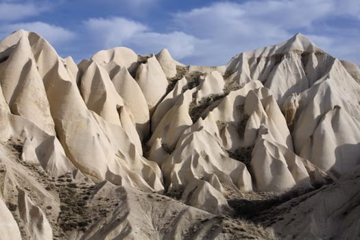 Sandstone formations in Cappadocia, Turkey